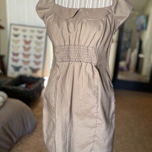Maeve Anthropologie Cap Sleeved Smocked Dress Sz 6